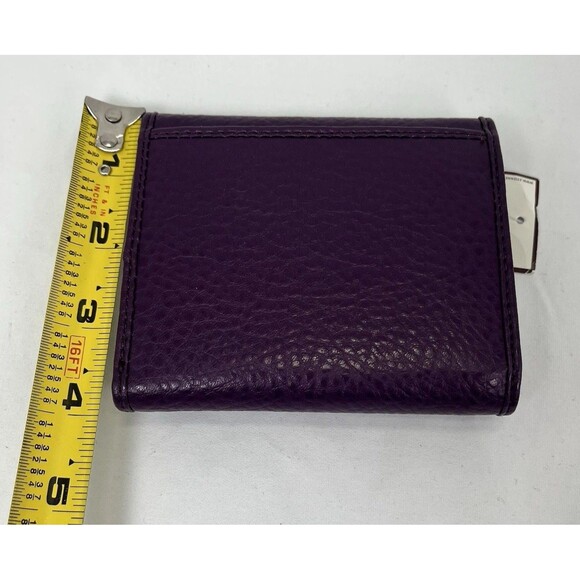 Etienne Aigner Savannah Personal Asset Sunset Purple Leather Wallet NWT Rare Vtg - Picture 4 of 16